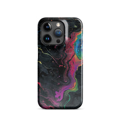 Black rainbow Snap case for iPhone
