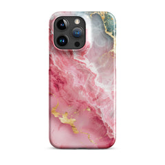 Pink Marble Snap case for iPhone