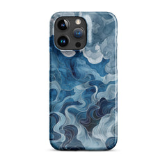 Blue watercolor Snap case for iPhone