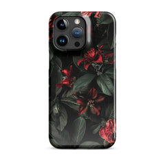 Dark Floral Snap case for iPhone