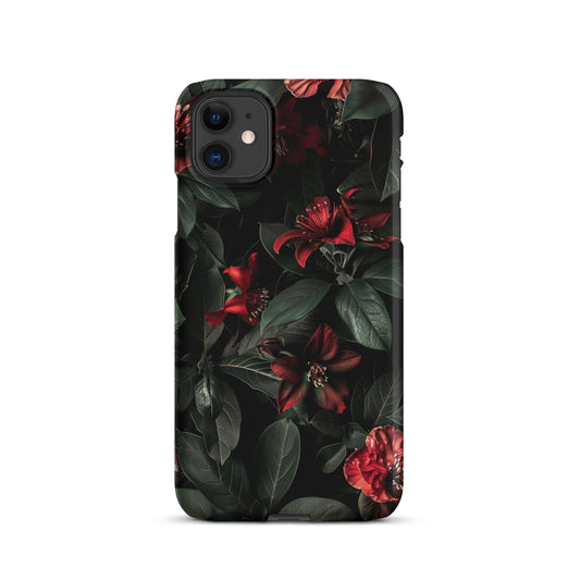 Dark Floral Snap case for iPhone