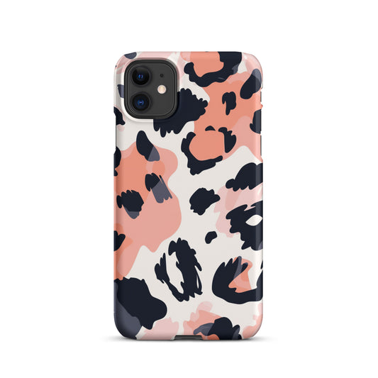 Leopard Pink Snap case for iPhone