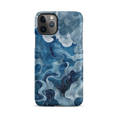 Blue watercolor Snap case for iPhone