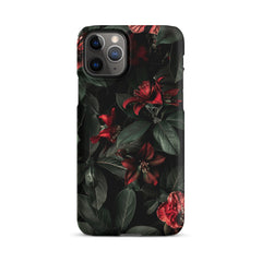 Dark Floral Snap case for iPhone