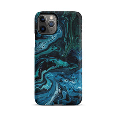 Abstract Blue Snap case for iPhone