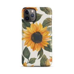 Sunflower Snap case for iPhone