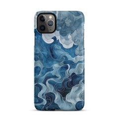 Blue watercolor Snap case for iPhone