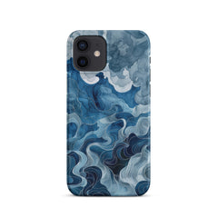 Blue watercolor Snap case for iPhone