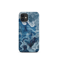 Blue watercolor Snap case for iPhone