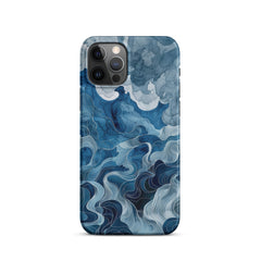 Blue watercolor Snap case for iPhone