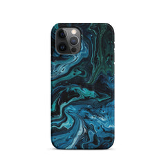 Abstract Blue Snap case for iPhone