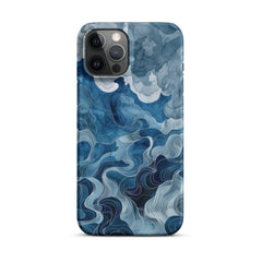 Blue watercolor Snap case for iPhone