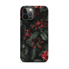Dark Floral Snap case for iPhone