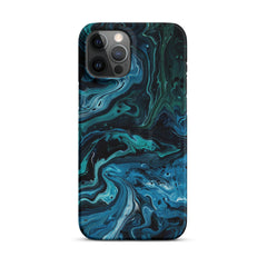 Abstract Blue Snap case for iPhone