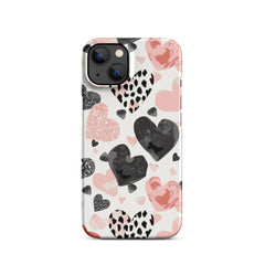 Diamond Hearts Snap case for iPhone
