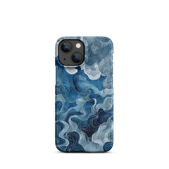 Blue watercolor Snap case for iPhone