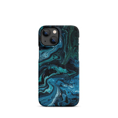 Abstract Blue Snap case for iPhone