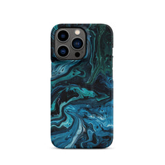 Abstract Blue Snap case for iPhone