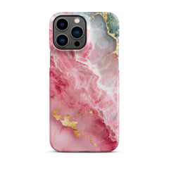 Pink Marble Snap case for iPhone