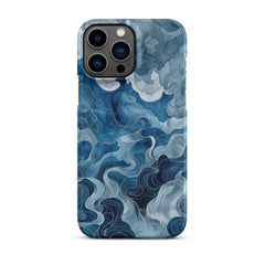 Blue watercolor Snap case for iPhone