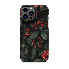 Dark Floral Snap case for iPhone