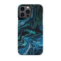 Abstract Blue Snap case for iPhone