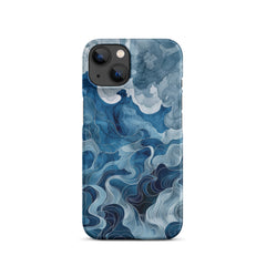 Blue watercolor Snap case for iPhone