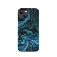 Abstract Blue Snap case for iPhone