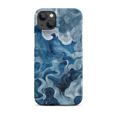 Blue watercolor Snap case for iPhone