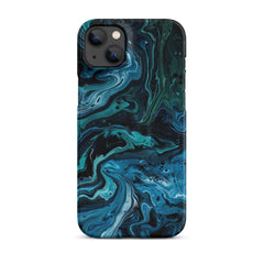 Abstract Blue Snap case for iPhone