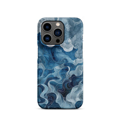 Blue watercolor Snap case for iPhone