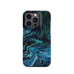 Abstract Blue Snap case for iPhone