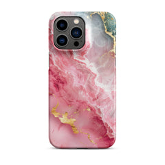Pink Marble Snap case for iPhone