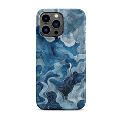 Blue watercolor Snap case for iPhone