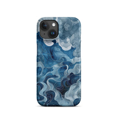 Blue watercolor Snap case for iPhone
