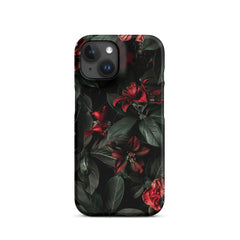 Dark Floral Snap case for iPhone