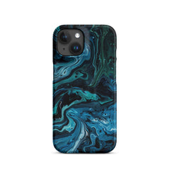 Abstract Blue Snap case for iPhone