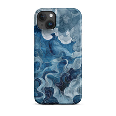 Blue watercolor Snap case for iPhone