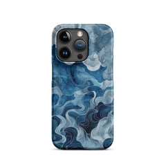 Blue watercolor Snap case for iPhone