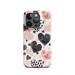 Diamond Hearts Snap case for iPhone