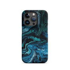 Abstract Blue Snap case for iPhone