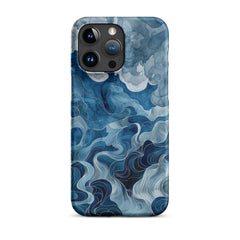 Blue watercolor Snap case for iPhone