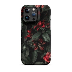 Dark Floral Snap case for iPhone