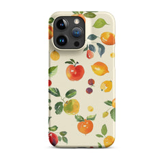 watercolor Fruits Snap case for iPhone