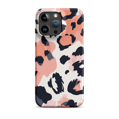 Leopard Pink Snap case for iPhone