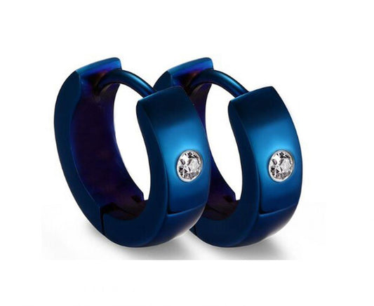 Stainless Steel Cute Mens Hoop Earrings