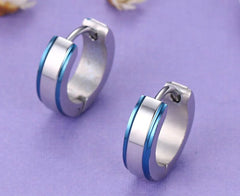 Stainless Steel Hoop Earrings for Men and Women