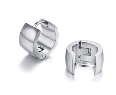Stainless Steel Hoop Earrings for Men and Women