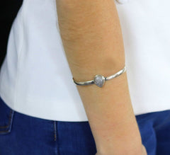 Solid Sterling silver  Bangle bracelet for women