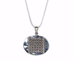 Solid STERLING SILVER  CIRCLE  Pendant Necklace